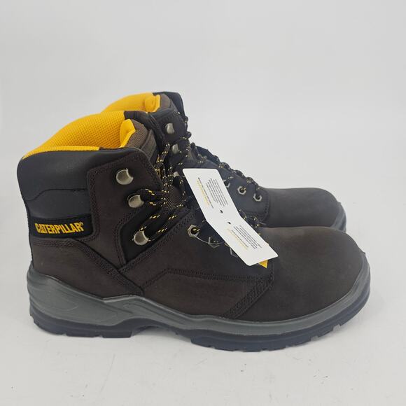 Caterpillar Men\'s Striver Steel Toe Brown Leather Work Boot Size 12 NEW main image 9
